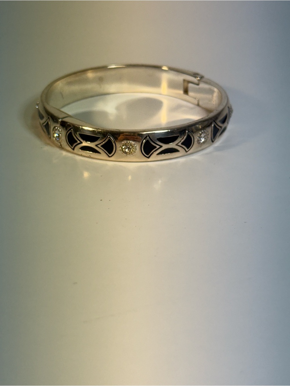 Brighton Sterling Silver Capella silver-tone hinged bangle